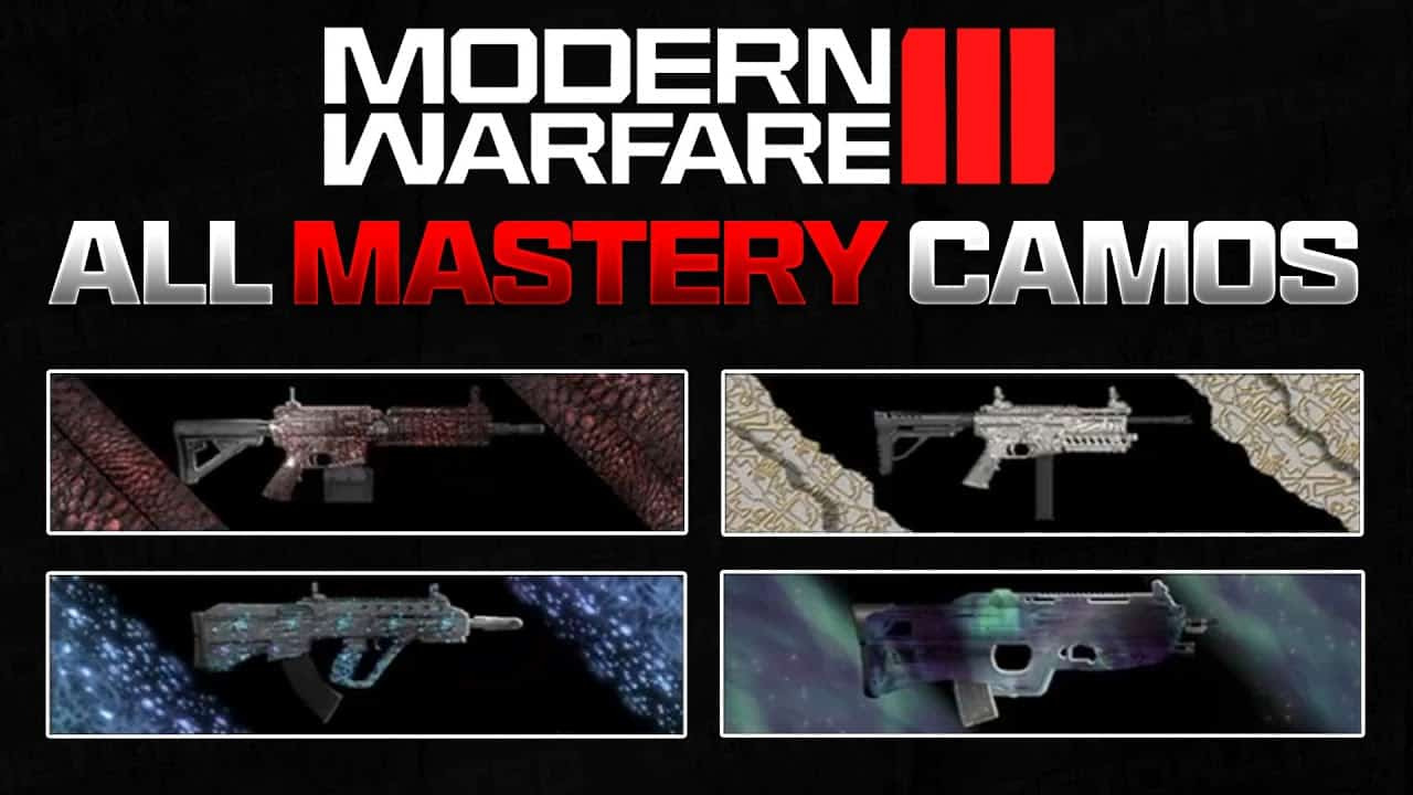 CoD MW3 Mastery Camos