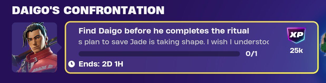 Fortnite Daigo's Confrontation Quests Guide