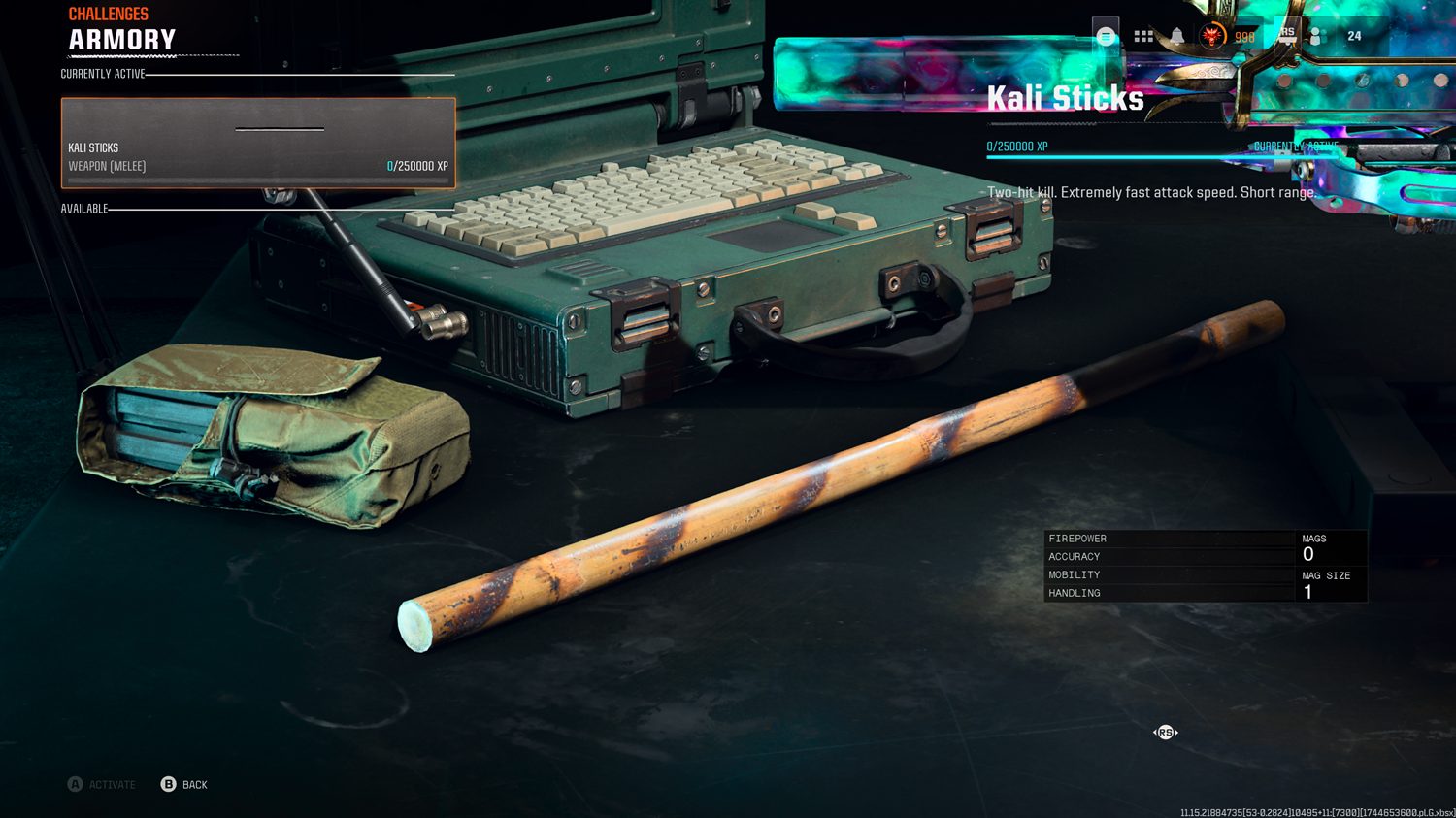 Unlocking Every Kali Sticks Camo