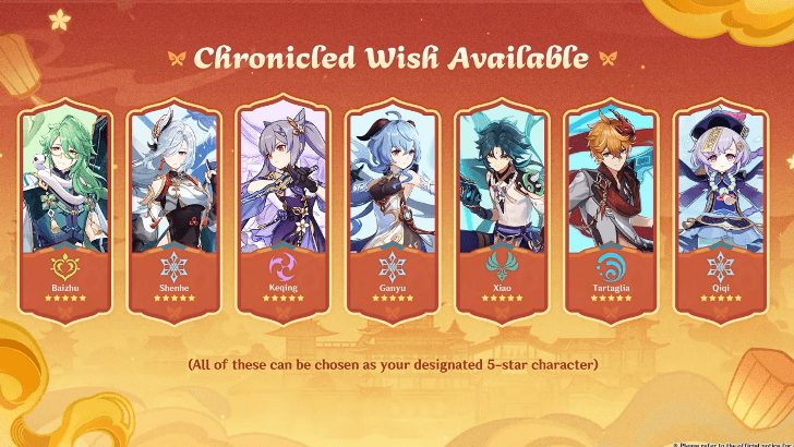 Genshin Impact Chronicled Wish Banner Guide