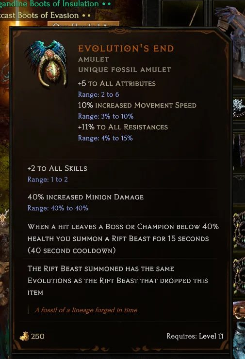 How to get the Evolution’s End Amulet in Last Epoch