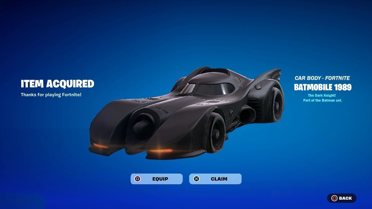 How to get the batmobile in Fortnite
