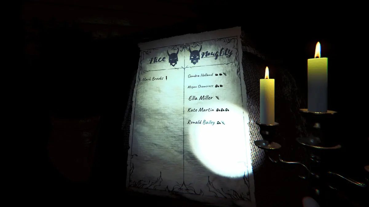 All Naughty and Nice List Symbols & Gift Locations in Phasmophobia