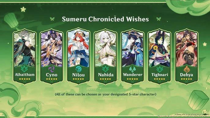 Genshin Impact Chronicled Wish Banner Guide