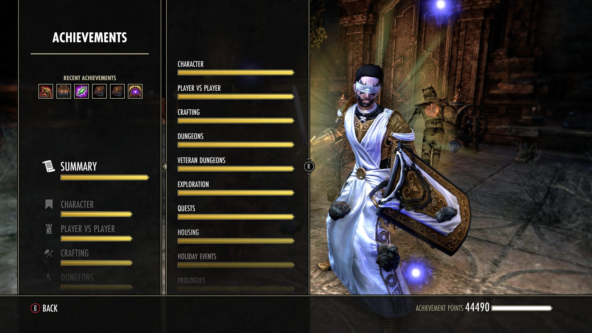 Achievements and collectibles in ESO