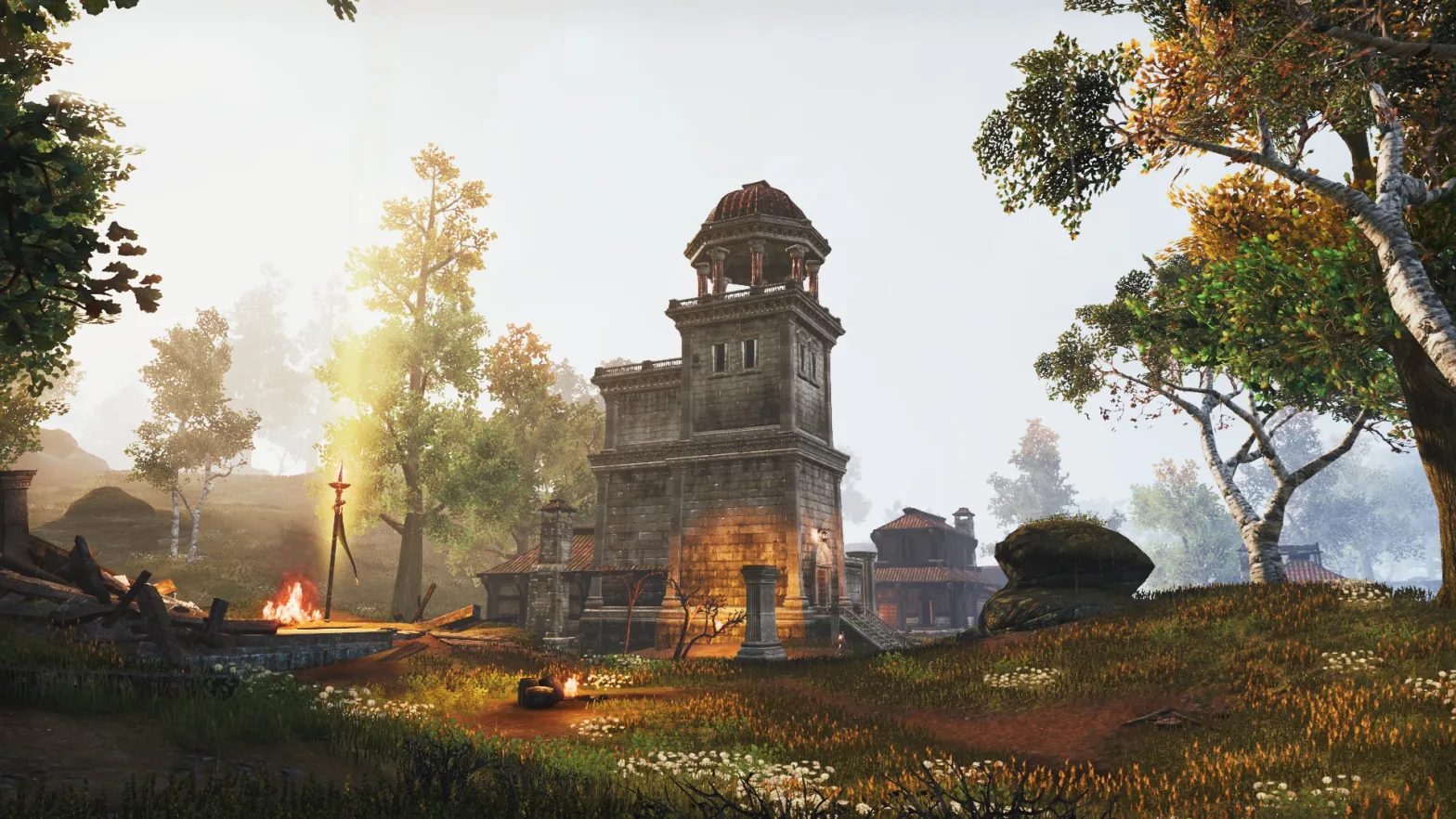 Cyrodiil Alliance War PvP battle in ESO