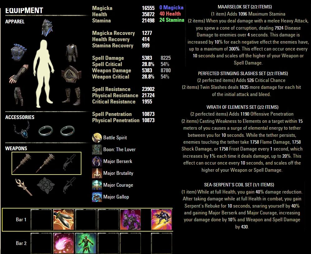 ESO PvP builds with meta gear sets and Mythic items