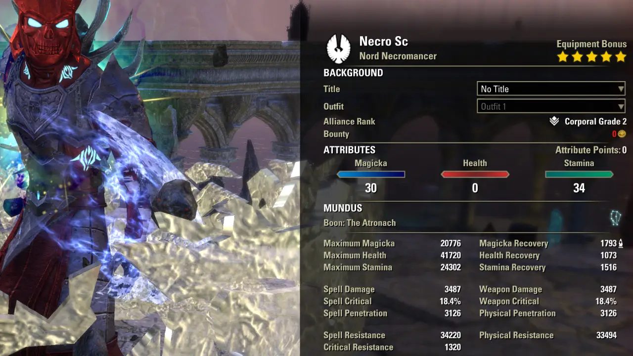 ESO gold-quality gear and Mythic builds
