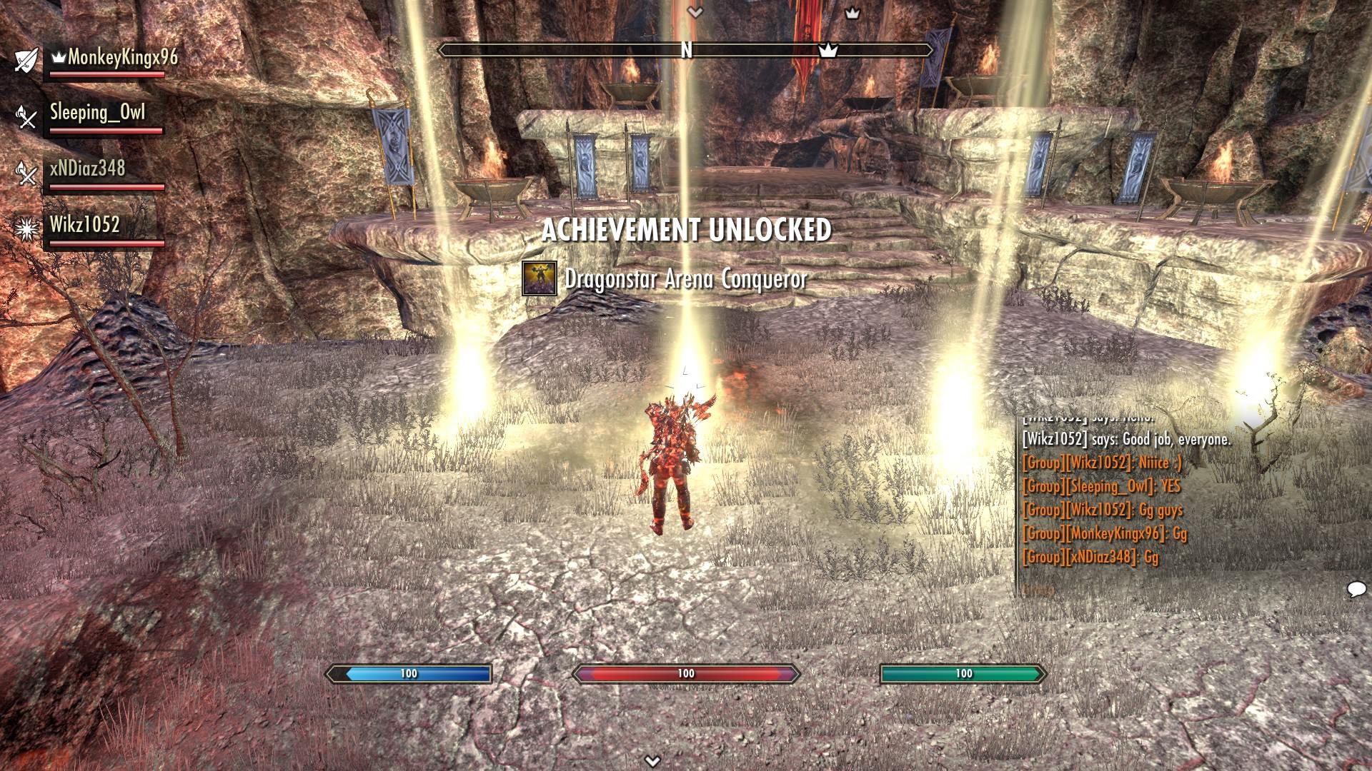 ESO group arena carry in Dragonstar Arena veteran mode