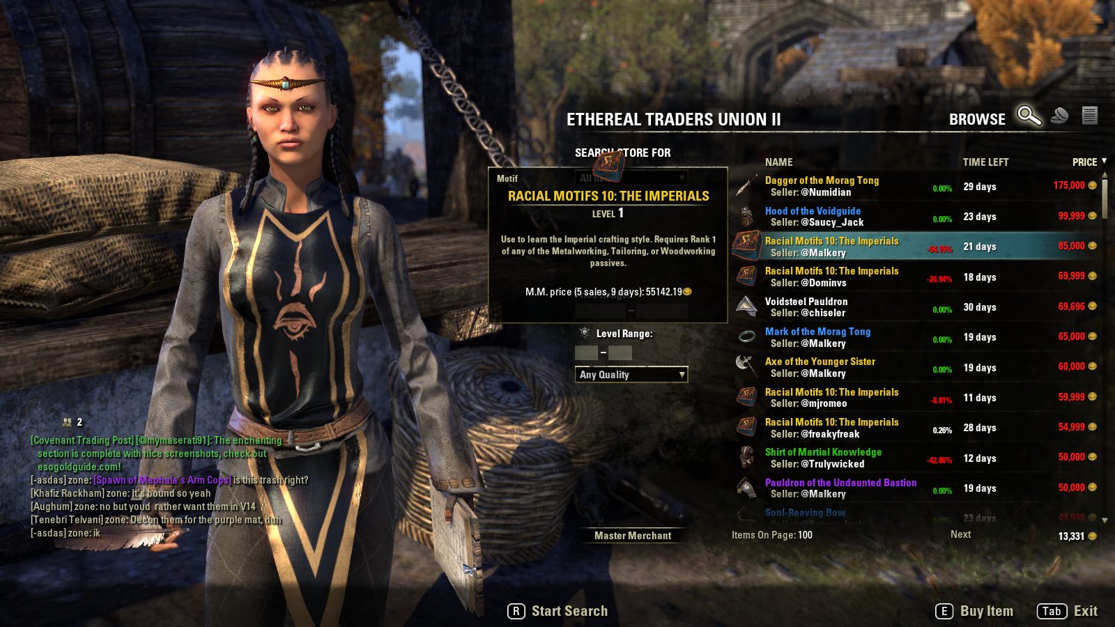 Guild Trader system in Elder Scrolls Online
