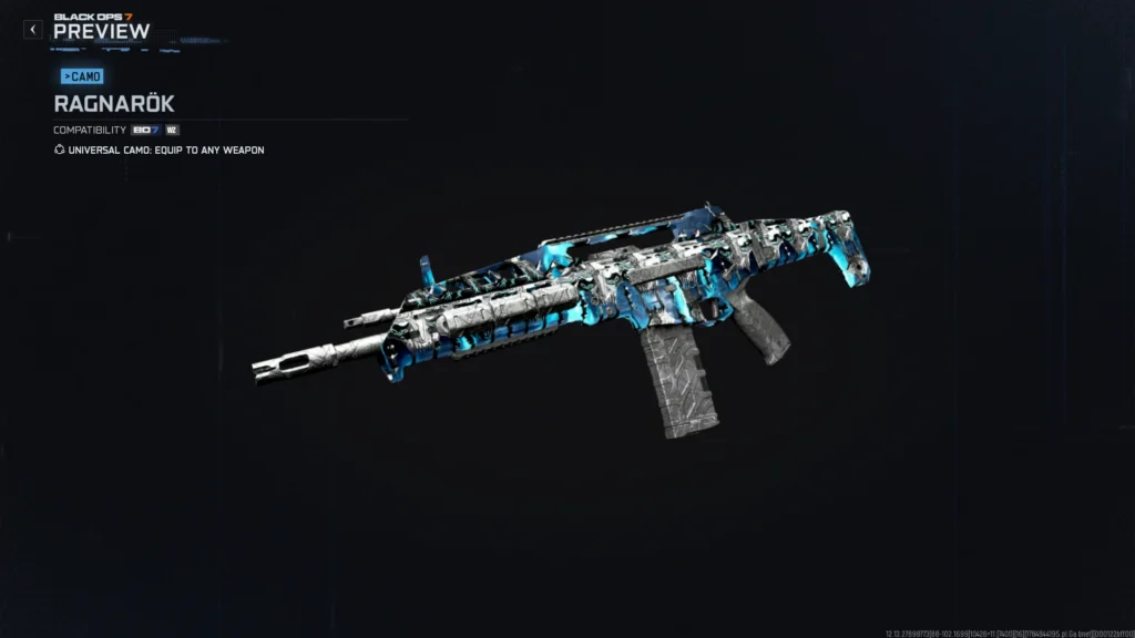 Ragnarök Universal Camo from the BO7 Eidskallen Event
